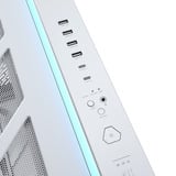 ASUS ROG Cronox GR801 CURVE TG ARGB White Edition, Tower-Gehäuse weiß, Panorama-Glas Design