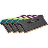 Corsair DIMM 32 GB DDR4-3600 (4x 8 GB) Quad-Kit, Arbeitsspeicher schwarz, CMH32GX4M4D3600C18, Vengeance RGB PRO SL, INTEL XMP