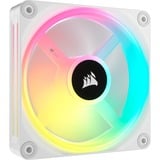 Corsair iCUE LINK QX120 RGB 120-mm-PWM-Lüfter, Gehäuselüfter weiß, Erweiterungskit