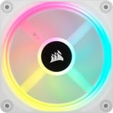 Corsair iCUE LINK QX120 RGB 120-mm-PWM-Lüfter, Gehäuselüfter weiß, Erweiterungskit, 120 mm
