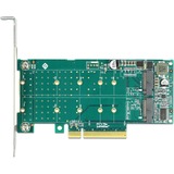 DeLOCK PCI Express x8 Karte zu 2 x intern NVMe M.2 Key M - Bifurcation, Controller 