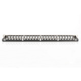 Digitus Modulares High Density Patch Panel, 24-Port, Rack Mount, geschirmt, Patchpanel schwarz, 0,5 HE, für Keystone-Module, mit Beschriftungsfeld