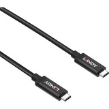 Lindy USB 3.2 Gen 2 Aktivkabel, USB-C Stecker > USB-C Stecker schwarz, 5 Meter, PD, Laden mit bis zu 60 Watt