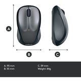 Logitech M235 Wireless, Maus schwarz/grau