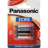Panasonic Cylindrical Lithium 2CR-5L/1BP, Batterie 1 Stück, 2CR-5