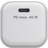 goobay 45 W USB-C PD GaN Schnellladegerät Nano weiß