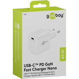 goobay 45 W USB-C PD GaN Schnellladegerät Nano weiß