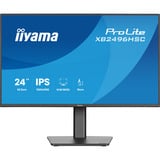 iiyama ProLite XB2496HSC-B1, LED-Monitor 60.5 cm (24 Zoll), schwarz (matt), FullHD, IPS, HDMI, DP, USB-C, USB-Hub, 144Hz Panel