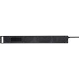 Brennenstuhl Super-Solid Steckdosenleiste 8-fach schwarz, 2,5 Meter, 13.500A Überspannungsschutz