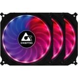 Chieftec CF-3012-RGB 3er-RGB Lüfter Set (Tornado), Gehäuselüfter 3er Pack, 120 mm