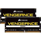 Corsair SO-DIMM 32 GB DDR4-3000 (2x 16 GB) Dual-Kit, Arbeitsspeicher schwarz, CMSX32GX4M2A3000C18, Vengeance