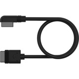 Corsair iCUE LINK Slim-Kabel, 600mm, 90° abgewinkelt schwarz, 1 Stück