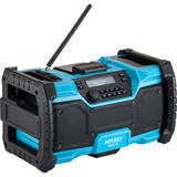Hazet Werkstattwagen Assistent mit Sortiment (179N-7/153EC), Werkzeugwagen blau/schwarz, 153-teilig, inkl. DAB Radio
