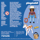 PLAYMOBIL 72026 DuoPack Reiterin mit Fohlen, Konstruktionsspielzeug 