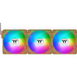 Thermaltake CT120 EX ARGB Sync PC Cooling Fan Gravel Sand, Gehäuselüfter hellbraun, 3er-Pack, 120 mm