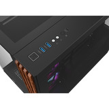 Thermaltake View 380 WS ARGB Black, Tower-Gehäuse schwarz/holz, Tempered Glass x 2, Holz-Struktur