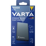 Varta Power Bank Fast Energy 10000, Powerbank grau, 10.000 mAh