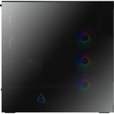 ARCTIC Xtender VG Mirrow , Tower-Gehäuse schwarz, Tempered Glass x 2 (verspiegelt)