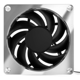 Alphacool Apex Stealth Metal 120mm Lüfter 2000rpm, Gehäuselüfter chrom/schwarz, 120 mm