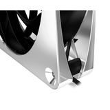 Alphacool Apex Stealth Metal 120mm Lüfter 2000rpm, Gehäuselüfter chrom/schwarz, 120 mm