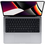 Apple MacBook Pro (14") 2021 CTO, Notebook grau, M1 Max 24-Core GPU, macOS Monterey, Griechisch, 120 Hz Display, 4 TB SSD