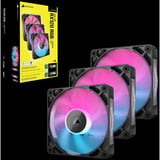 Corsair iCUE LINK RX120 RGB Triple Generalüberholt, Gehäuselüfter schwarz, 3er Pack, inkl. Hub, 120 mm