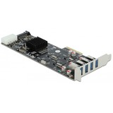 DeLOCK PCIe x4 > 4x extern USB 3.2 Gen 1 Typ-A, USB-Controller 