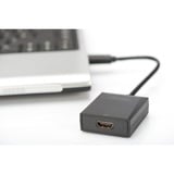 Digitus USB 3.2 Gen 1 Adapter, USB-A Stecker > HDMI Buchse schwarz