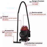 EINHELL TC-VC 3055 A, Nass-/Trockensauger silber/rot