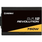 Enermax Revolution D.F.12 750W, PC-Netzteil schwarz, 1x 12-Pin GPU Anschluss, 3x PCIe, Kabelmanegement, 750 Watt