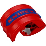 Knipex BiX, Rohrschneider für Kunststoffrohre und Dichthülsen rot/blau