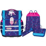 McNeill ERGO MAC Lilly, Schulranzen blau, 4 teiliges Set