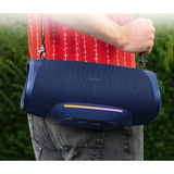 Medion Life P61762 Tragbarer Bluetooth Lautsprecher L blau, Bluetooth, Dual Illuminated, Lightstrip,Integrierte Powerbank