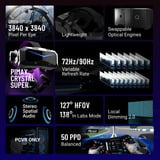 Pimax Crystal Super 50PPD, VR-Brille schwarz