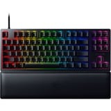 Razer Huntsman V2 TKL, Gaming-Tastatur schwarz, DE-Layout, Razer Clicky Optical (Purple)