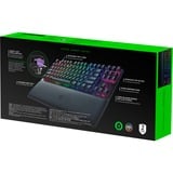 Razer Huntsman V2 TKL, Gaming-Tastatur schwarz, DE-Layout, Razer Clicky Optical (Purple)