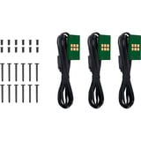 Thermaltake CT140 EX ARGB Sync PC Cooling Fan Racing Green, Gehäuselüfter grün, 3er-Pack, 140 mm
