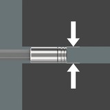 Wera Bit-Satz Kraftform Kompakt 27 XL Universal 1 schwarz/grün, 7‑teilig, integriertes Magazin