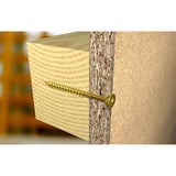 fischer Spanplattenschraube PowerFast 6,0x50 Senkkopf TX 200 Stück, mit Teilgewinde, Edelstahl A2