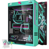 ALTERNATE Gaming-PC Hatsune Miku Special Edition • RTX 5080 • AMD Ryzen™ 7 9800X3D • 64 GB RAM türkis/pink, Windows 11 Home