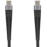DeLOCK USB 2.0 Kabel, USB-C Stecker > USB-C Stecker mit verlängertem Knickschutz schwarz, 2 Meter, PD 3.0, Laden mit bis zu 60 Watt