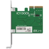 Icy Dock MB408A5 "EXLink" MCIO 4i (SFF-TA-1016) zu PCIe 5.0 x4 Adapter, Schnittstellenkarte 