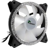 Inter-Tech Argus RS-071 RGB 120x120x25, Gehäuselüfter schwarz, 120 mm