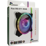 Inter-Tech Argus RS-071 RGB 120x120x25, Gehäuselüfter schwarz, 120 mm