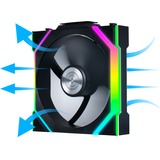 Lian Li UNI FAN SL120 Wireless, Gehäuselüfter schwarz, Reverse, 124.5 mm