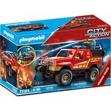 PLAYMOBIL 71194 City Action Feuerwehr-Löschtruck, Konstruktionsspielzeug Mit funktionsfähiger, drehbarer Spritzeinheit