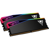 Patriot DIMM 16 GB DDR5-6000 (2x 8 GB) Dual-Kit, Arbeitsspeicher schwarz, VEUR516G6036K, VIPER Elite 5 Ultra RGB, INTEL XMP, AMD EXPO