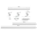 Philips HUE Perifo Basis-Set für die Decke (gerade, 3 Spots, 1 Lightbar), Leuchte weiß