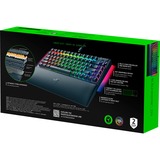 Razer BlackWidow V4 75%, Gaming-Tastatur schwarz, US-International-Layout, Razer Orange