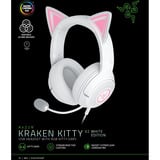 Razer Kraken Kitty V2, Gaming-Headset weiß, USB-A
